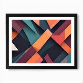 Abstract Geometric Pattern 5 Art Print