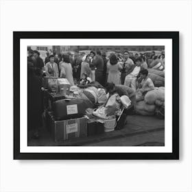 Los Angeles, California, The Evacuation Of The Japanese Americans From West Coast Areas Under U S Army War Art Print