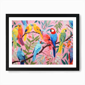 Colourful Parrot Painting 1 Art Print