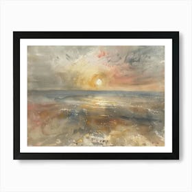 Sunset Over The Sea 13 Art Print