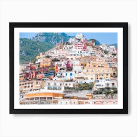 Positano Pastel Houses Art Print