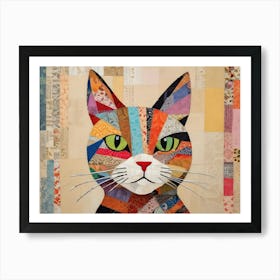 Cat Quilt 1 Art Print