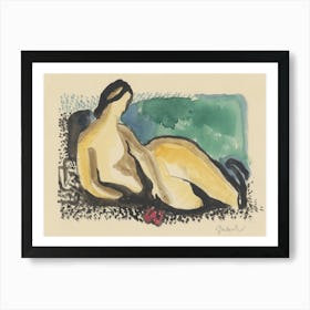 Reclining Nude, Mikuláš Galanda Art Print