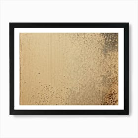 Vintage Inspired Closeup Of A Cardboard Greeting Card Surface Imprinted With A Retro Grunge Pattern (1) Art Print