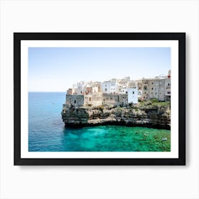 Polignano A Mare Cliffs | Puglia Italy | Italian Summer | Italy Beaches Art Print