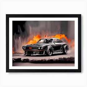 Devils Car Art Print