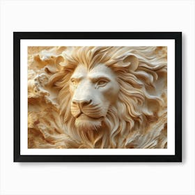 Lion Head 20 Art Print