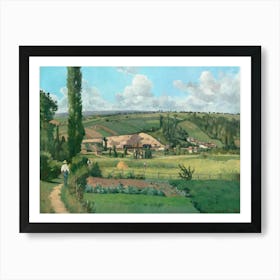 Landscape At Les Pâtis, Pontoise (1868), Camille Pissarro Art Print