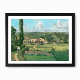 Landscape At Les Pâtis, Pontoise (1868), Camille Pissarro Poster