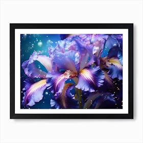 Purple Iris 1 Art Print