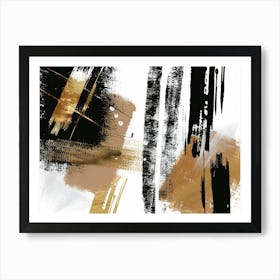 Abstract Brushstrokes 34 Art Print