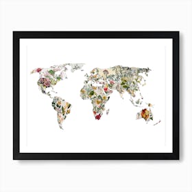 Vintage Botanical World Art Print