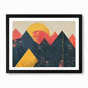 Mountains In The Sky 7 Art Print