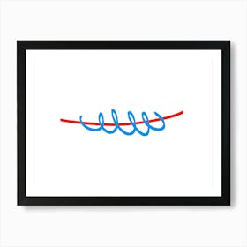 Wavy Line Art Print