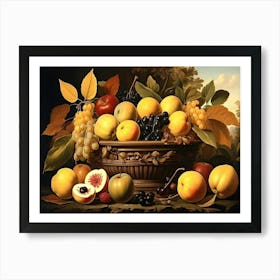 Fruit In A Basket Art Print