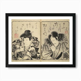 The Thirty Six Immortals Of Poetry As Kabuki Actors Art Print