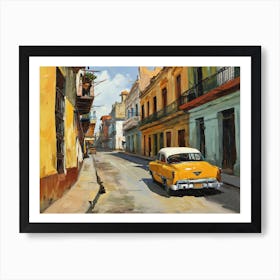 Old Cuba - expressionism Art Print