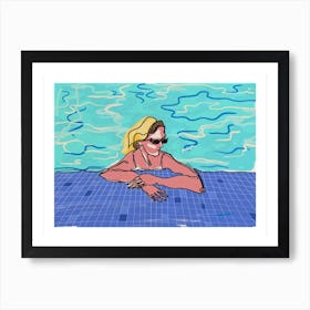 Summer Pool Art Print