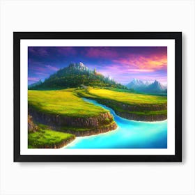 Fantasy Landscape Art Print