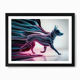 Abstract Dog 18 Art Print