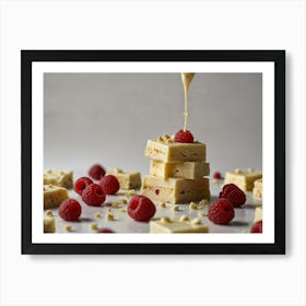 Raspberry Fudge Art Print