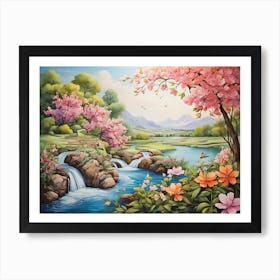 Cherry Blossoms Art Print