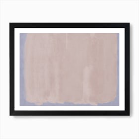 Minimal Abstract Pink Colorfield Painting 1 Art Print