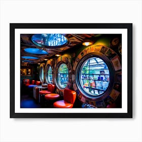 Bar With Many Windows Art Print