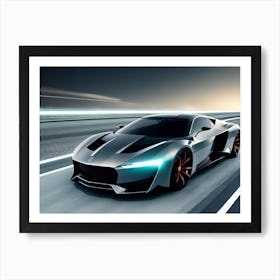 Futuristic Sports Car 18 Art Print