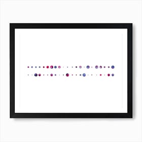 Codigo Natural Purple Pink Art Print