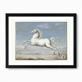 Wit Paard (1552 1601), Joris Hoefnagel Art Print