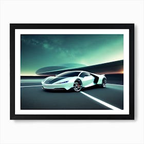 Futuristic Sports Car 22 Art Print