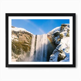 Skogafoss Waterfall Iceland 2 Art Print