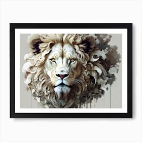 Lion Head 62 Art Print