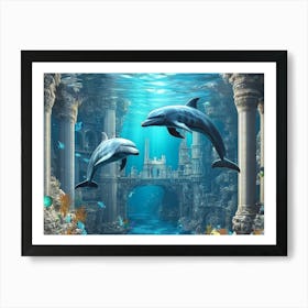 Dolphins In The Sea 2 Poster