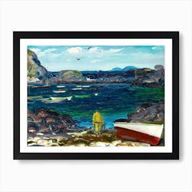 The Harbor Monhegan Coast Maine, George Wesley Bellows Poster