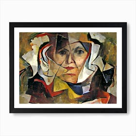 Abstract Portrait Of A Women Art Print