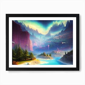 River In The Mountains 2 Art Print