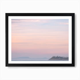 Pastel Sunset Over The Coastline Art Print