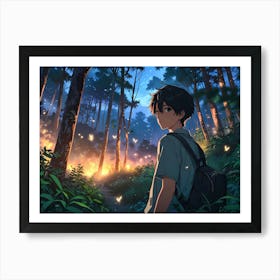 Anime Forest Art Print