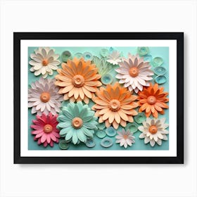 Paper Flower Art 1 Art Print