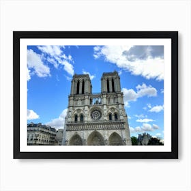 The Towers of Old Notre Dame Cathedral (Paris Series) Art Print