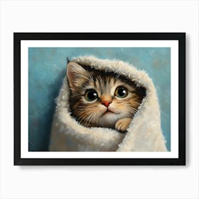 Bathroom Cat 18 Art Print