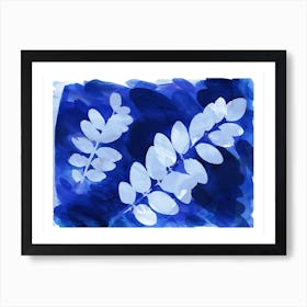 Cyanotype Botanical 3 Art Print