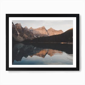 Sunrise Mountain Reflection Art Print