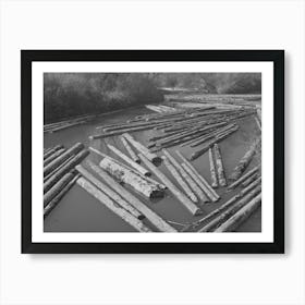 Long Bell Lumber Company, Cowlitz County, Washington, Log Pond By Russell Lee Art Print