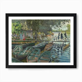 Bathers At La Grenouillère (1896), Claude Monet Art Print