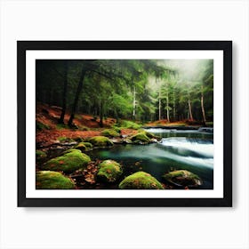 Mossy Forest 1 Art Print