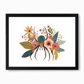 Little Floral Spider 2 Art Print