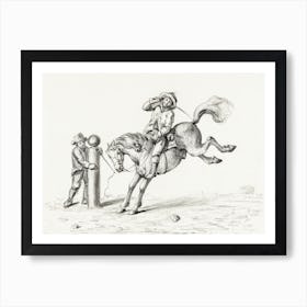 Taming A Horse, Jean Bernard Art Print